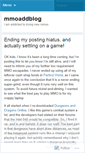 Mobile Screenshot of mmoaddblog.wordpress.com