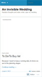 Mobile Screenshot of aninvisiblewedding.wordpress.com