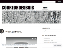 Tablet Screenshot of lescoureurdesbois.wordpress.com