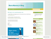 Tablet Screenshot of manicmammy.wordpress.com