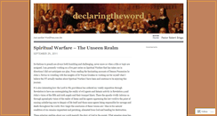 Desktop Screenshot of declaringtheword.wordpress.com