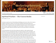 Tablet Screenshot of declaringtheword.wordpress.com