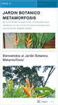 Mobile Screenshot of jardinbotanicometamorfosis.wordpress.com