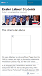 Mobile Screenshot of exeterlabourstudents.wordpress.com