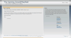 Desktop Screenshot of mayfieldgamingzone.wordpress.com