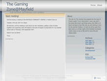 Tablet Screenshot of mayfieldgamingzone.wordpress.com
