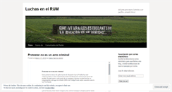 Desktop Screenshot of luchasrum.wordpress.com