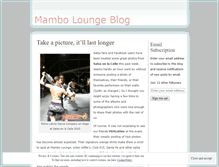 Tablet Screenshot of mambolounge.wordpress.com