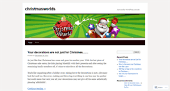 Desktop Screenshot of christmasworlds.wordpress.com