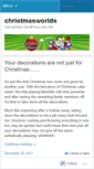 Mobile Screenshot of christmasworlds.wordpress.com