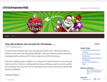 Tablet Screenshot of christmasworlds.wordpress.com