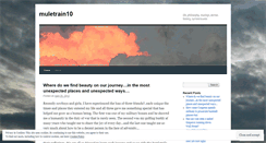 Desktop Screenshot of muletrain10.wordpress.com