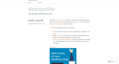 Desktop Screenshot of desiscribe.wordpress.com