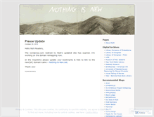 Tablet Screenshot of nothingisnew.wordpress.com