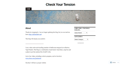 Desktop Screenshot of checkyourtension.wordpress.com