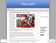 Tablet Screenshot of fantasysports04.wordpress.com