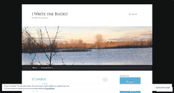 Desktop Screenshot of iwritethebsides.wordpress.com