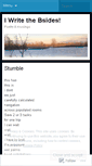 Mobile Screenshot of iwritethebsides.wordpress.com