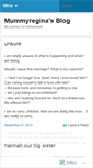 Mobile Screenshot of mummyregina.wordpress.com