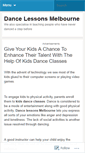 Mobile Screenshot of dancelessonsmelbourne.wordpress.com