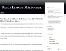 Tablet Screenshot of dancelessonsmelbourne.wordpress.com