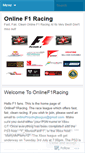 Mobile Screenshot of onlinef1racing.wordpress.com