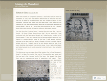 Tablet Screenshot of musingsofameanderer.wordpress.com