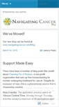 Mobile Screenshot of navigatingcancer.wordpress.com