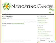 Tablet Screenshot of navigatingcancer.wordpress.com