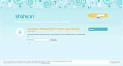 Desktop Screenshot of khahyun.wordpress.com