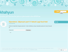 Tablet Screenshot of khahyun.wordpress.com