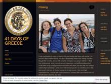 Tablet Screenshot of 41daysofgreece.wordpress.com