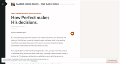 Desktop Screenshot of pastormarkquick.wordpress.com