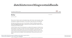 Desktop Screenshot of dutchinternwritingwestmidlands.wordpress.com