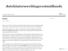 Tablet Screenshot of dutchinternwritingwestmidlands.wordpress.com