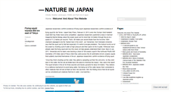 Desktop Screenshot of natureinjapan.wordpress.com