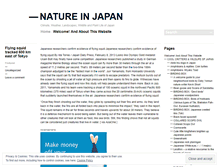 Tablet Screenshot of natureinjapan.wordpress.com