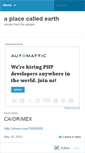 Mobile Screenshot of aplacecalledearth.wordpress.com