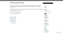 Desktop Screenshot of annaunivportal.wordpress.com