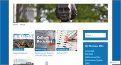 Desktop Screenshot of jmuadmissions.wordpress.com