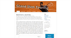 Desktop Screenshot of grandslamtour.wordpress.com