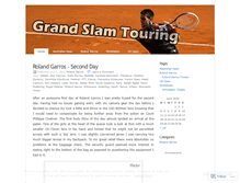 Tablet Screenshot of grandslamtour.wordpress.com