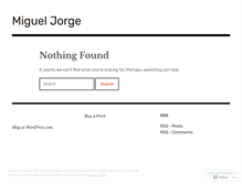 Tablet Screenshot of migueljorge.wordpress.com