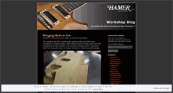 Desktop Screenshot of hamerworkshop.wordpress.com