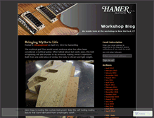 Tablet Screenshot of hamerworkshop.wordpress.com