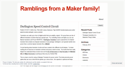 Desktop Screenshot of makerfamily.wordpress.com