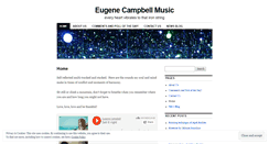 Desktop Screenshot of eugenecampbellmusic.wordpress.com