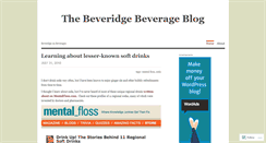 Desktop Screenshot of beveridgebeverage.wordpress.com