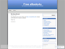 Tablet Screenshot of freeebooks4u.wordpress.com