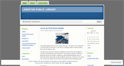 Desktop Screenshot of lewistonpubliclibrary.wordpress.com
